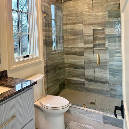 Tile shower